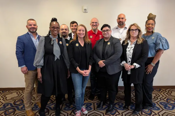 Wells Fargo Workers United members with Representative Melanie Stansbury