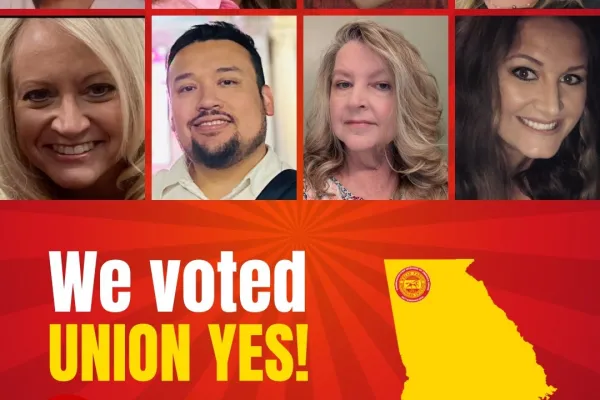 Cartersville, GA Wells Fargo Branch votes Union YES!