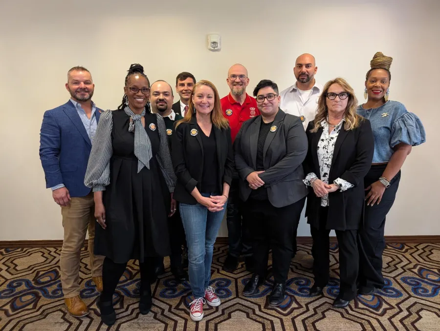 Wells Fargo Workers United members with Representative Melanie Stansbury