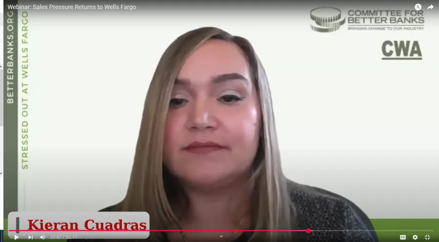 Wells Fargo Workers United Sales Pressure Webinar