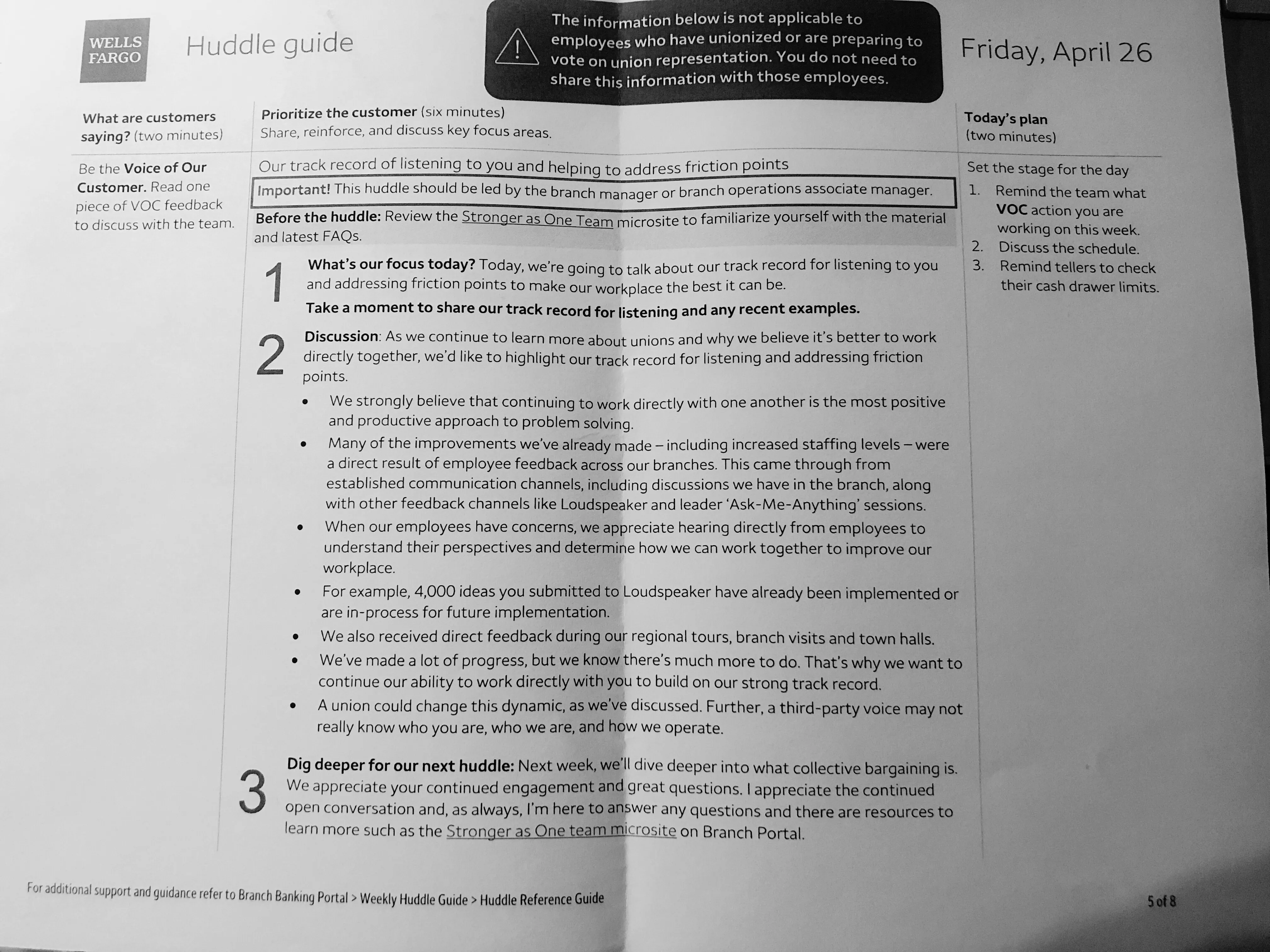 Huddle Guide