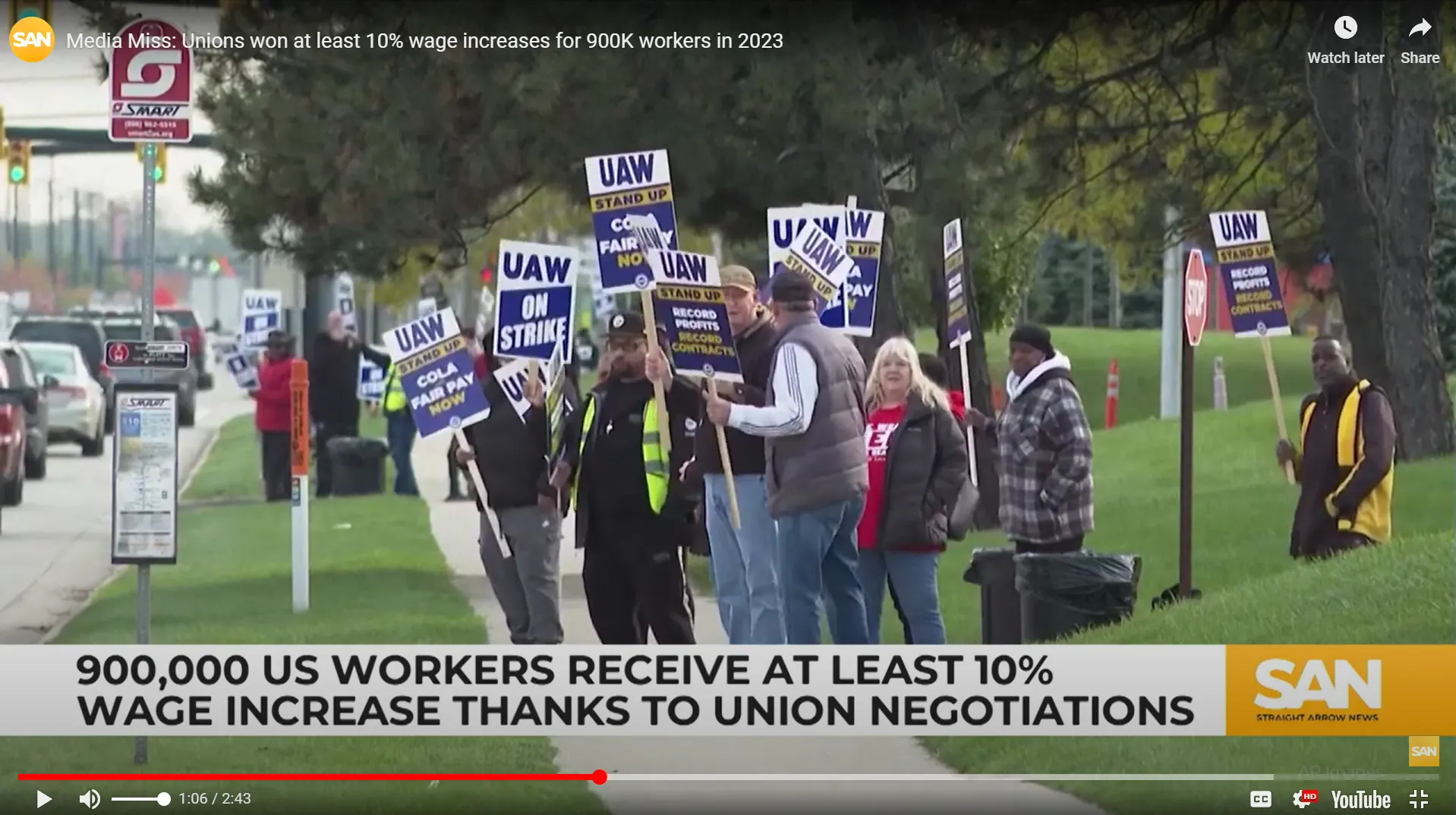  VIDEO: Unions won at least 10% raises for 900,000 workers in 2023!