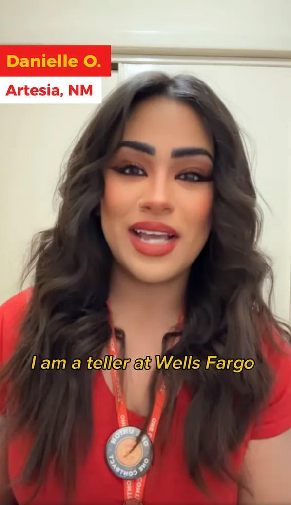 Wells Fargo Workers United Tiktok Video: We are NOT at "third party!"