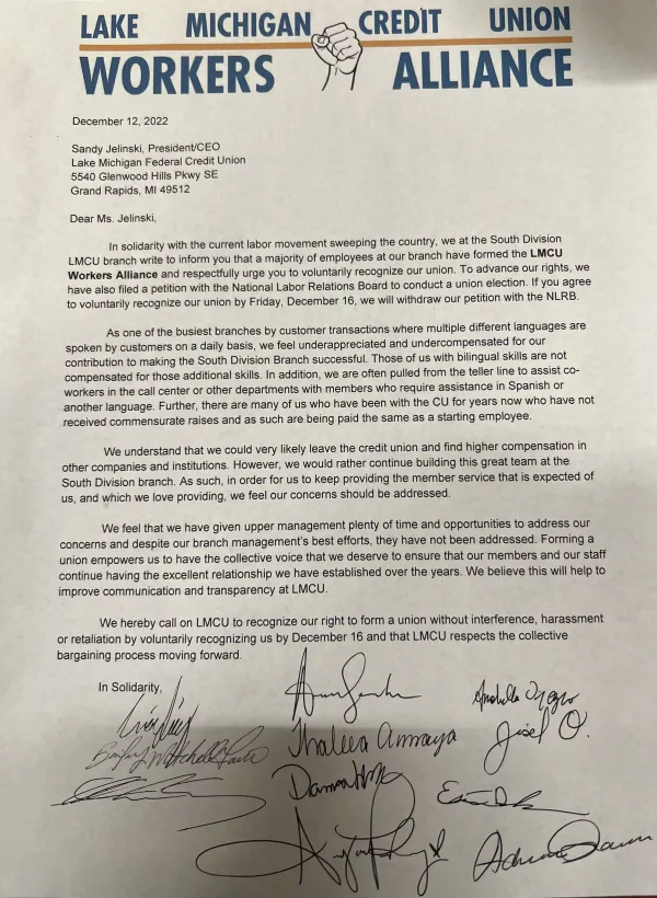 LMCUWA signed letter