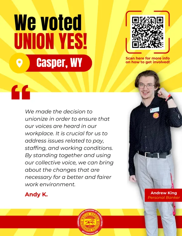 Casper, WY votes Union YES!